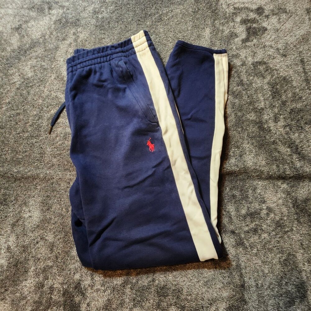 Polo Ralph Lauren Men’s Athletic Pants Medium Navy Drawstring Performance Jogger